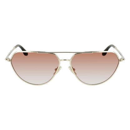 Victoria Beckham Gold Metal Sunglasses