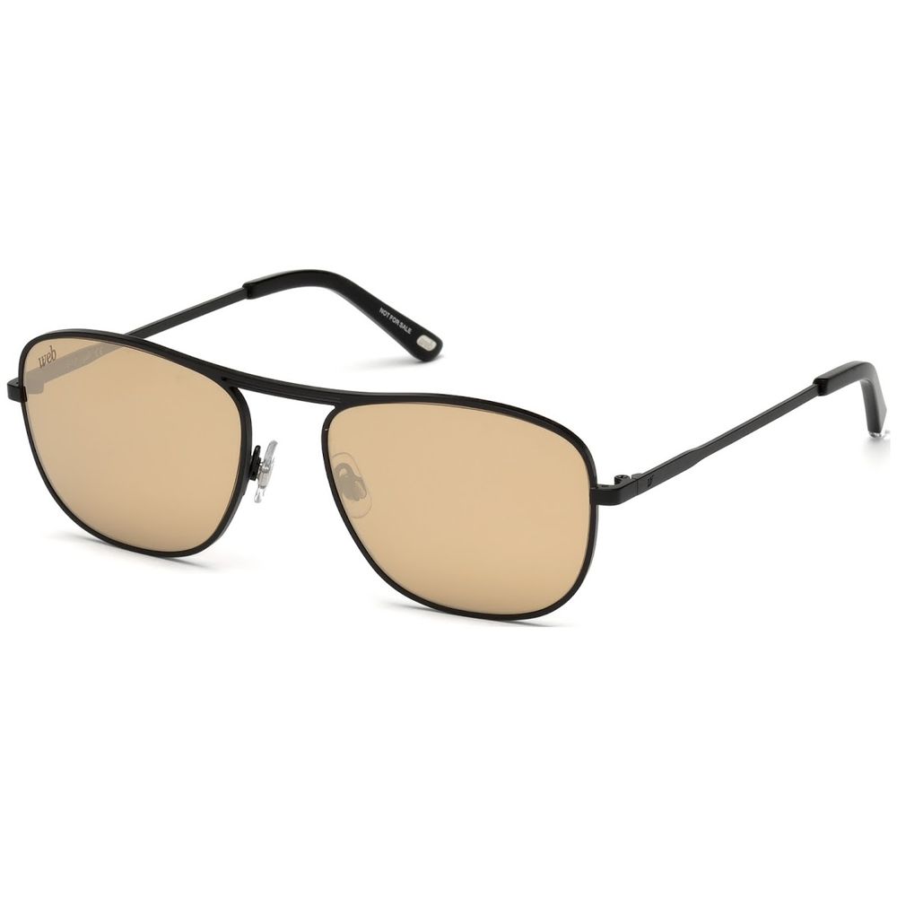 WEB EYEWEAR Black Metal Sunglasses