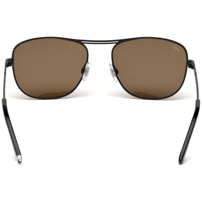 WEB EYEWEAR Black Metal Sunglasses