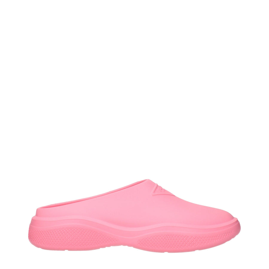 Prada Pink Cotton Slippers