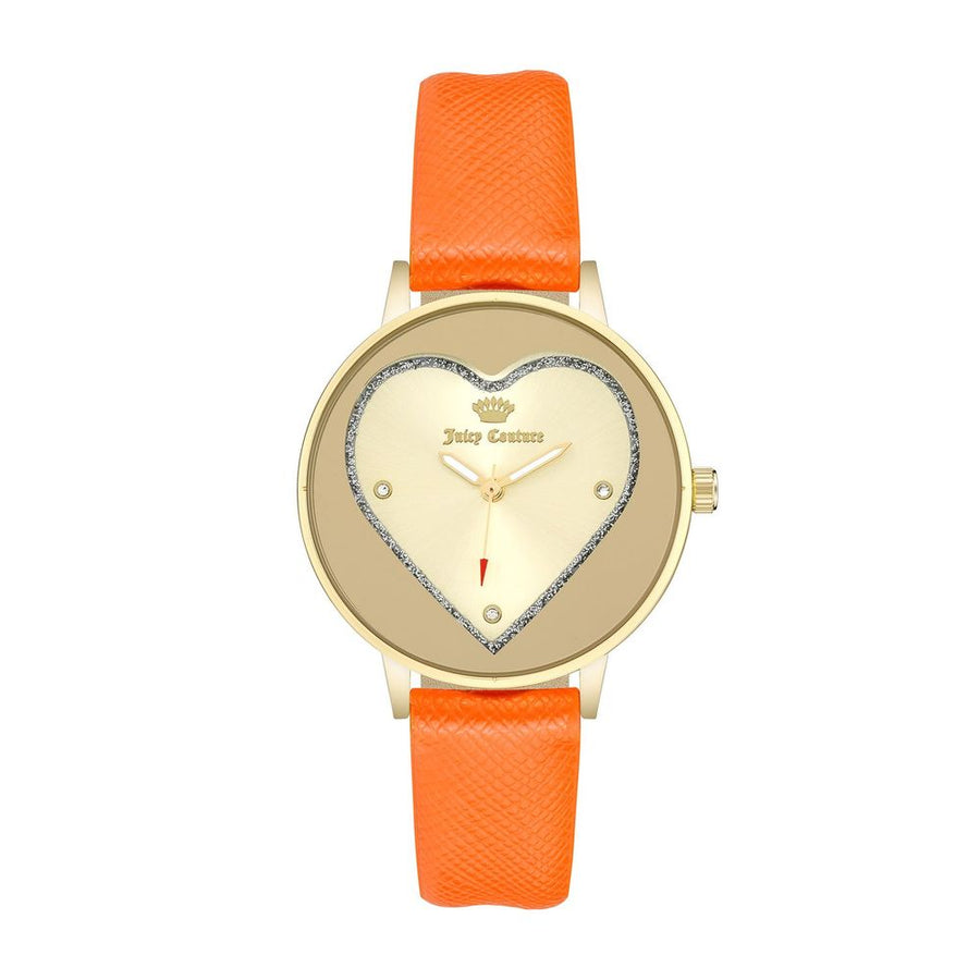 Juicy Couture Orange Plastic Dress Watch