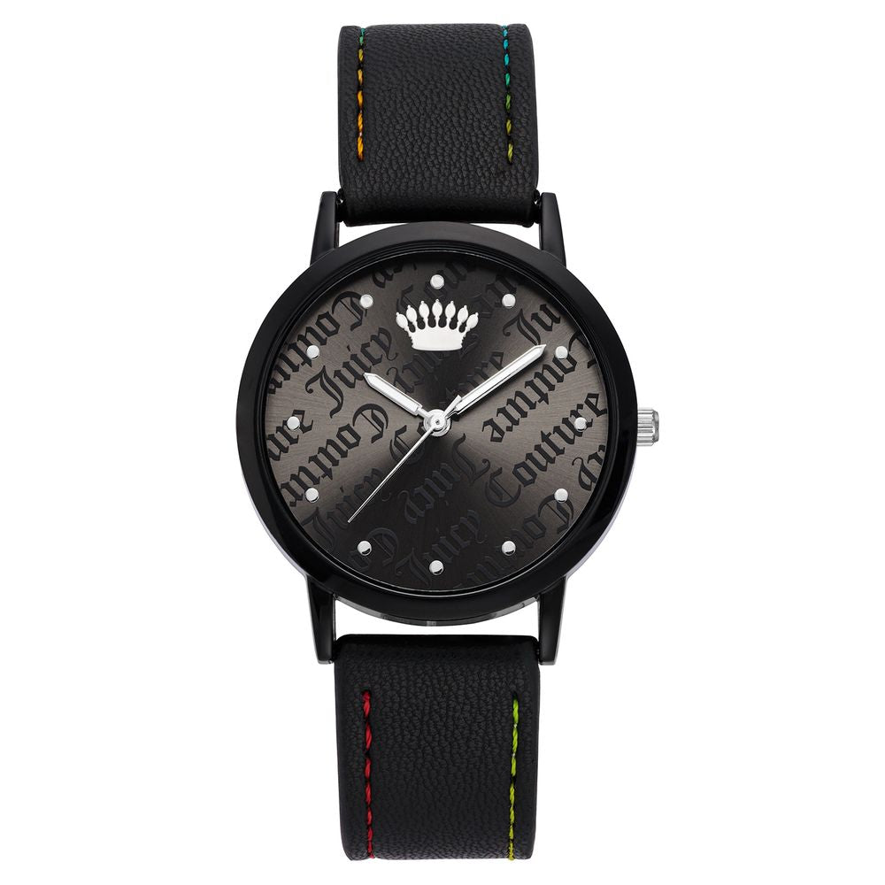 Juicy Couture Black Plastic Dress Watch