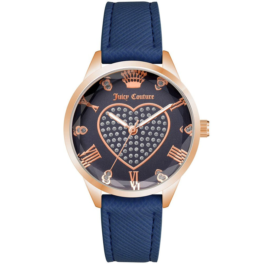 Juicy Couture Blue Plastic Dress Watch