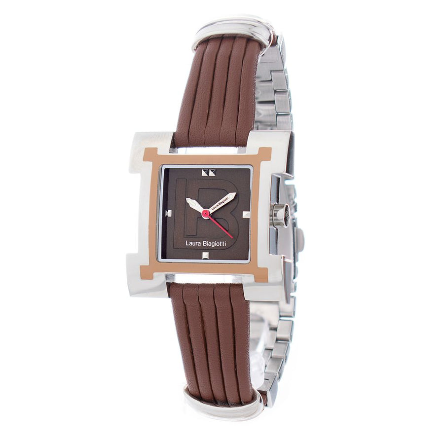 Laura Biagiotti Brown Leather Lining Dress Watch