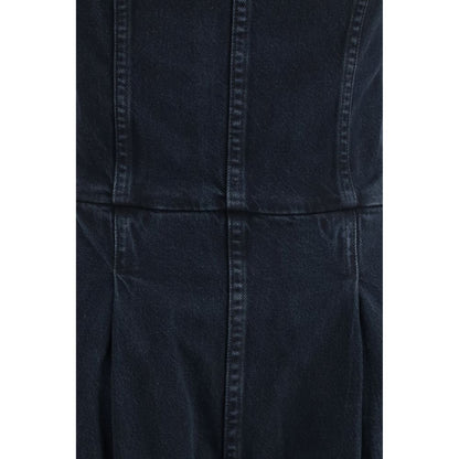 Agolde Blue Cotton Jumpsuit