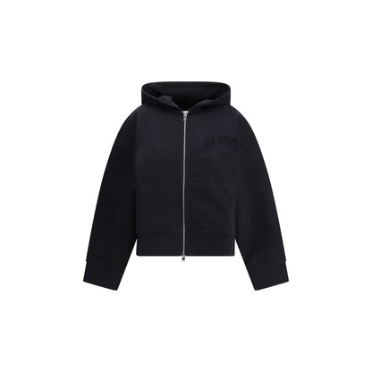 Ganni Black Cotton Sweatshirt