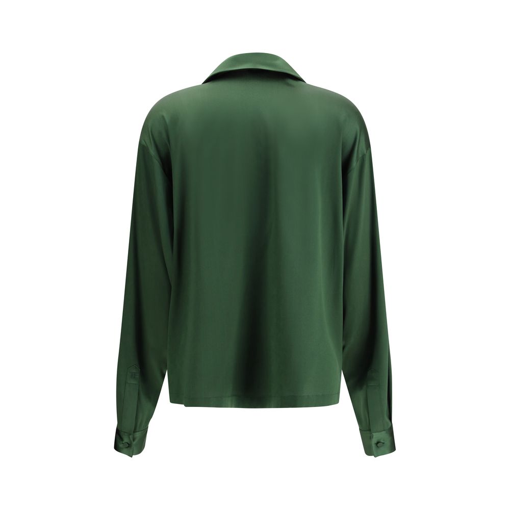 Tom Ford Bicolor Silk Polo Shirt