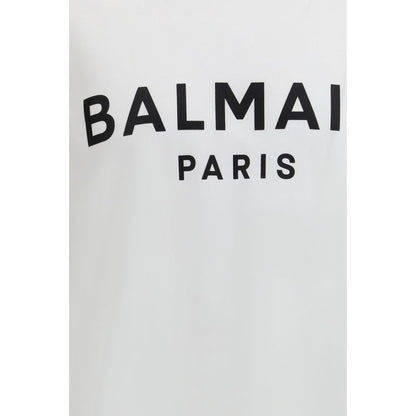 Balmain White Cotton T-Shirt