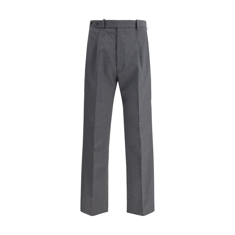 Prada Gray Fleece Wool Dress Pants