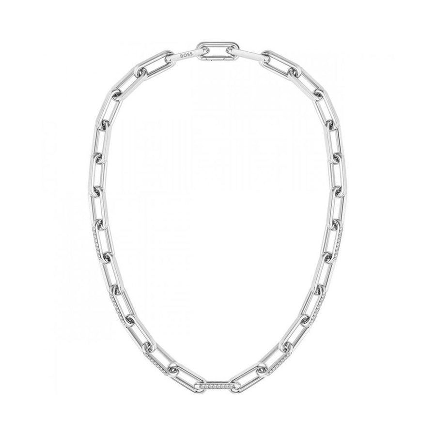 Hugo Boss Silver Stainless Steel Necklace