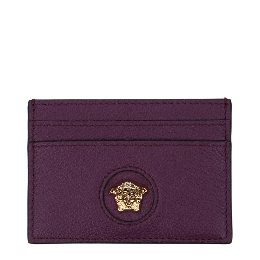 Versace Purple Leather Cardholder