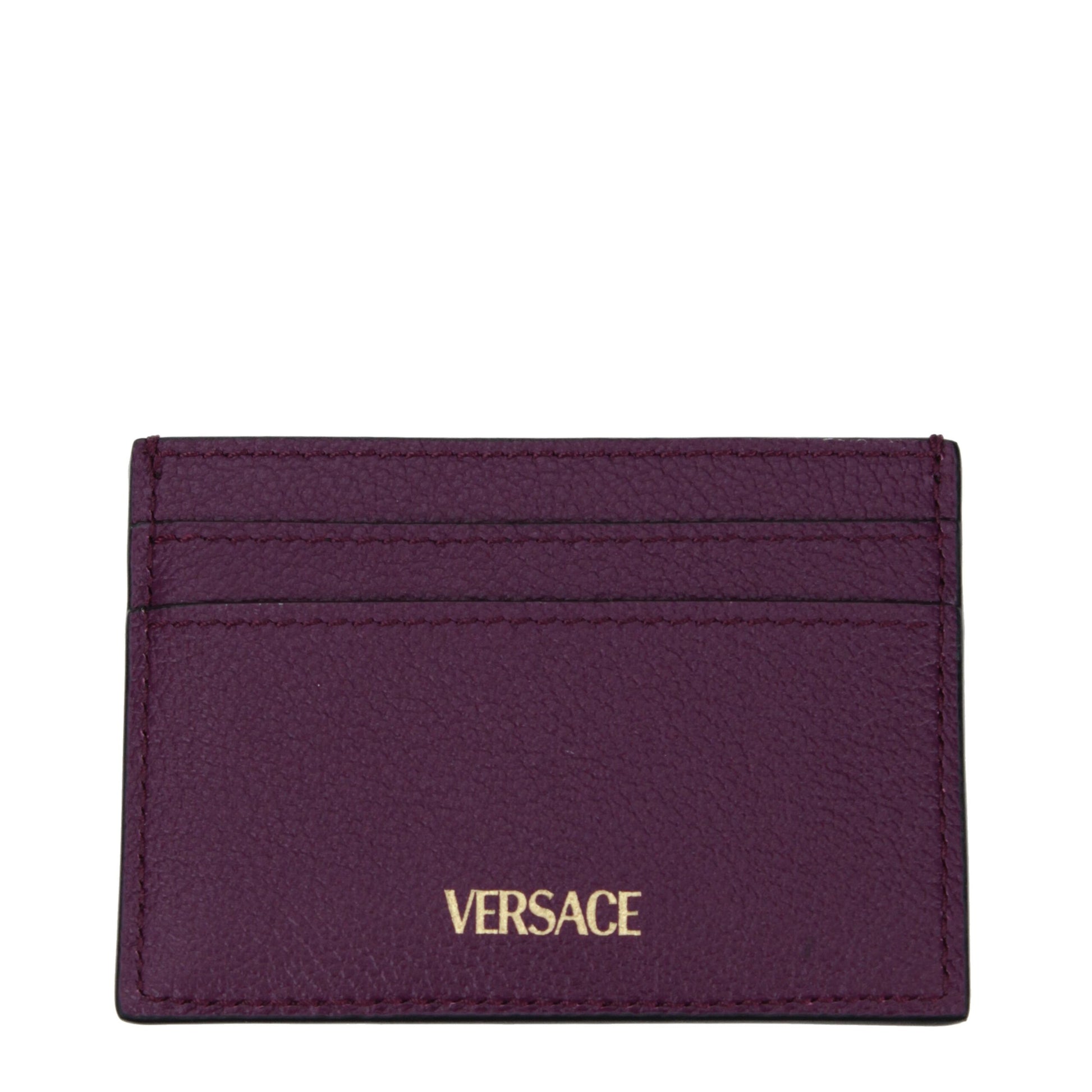 Versace Purple Leather Cardholder