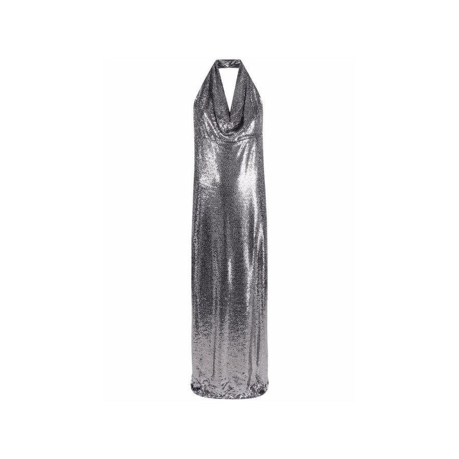 BLANCA VITA Silver Elastane Cocktail Dress