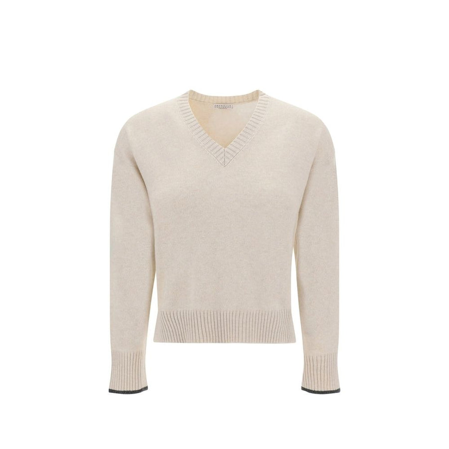 Brunello Cucinelli Beige Cashmere Cashmere Sweater