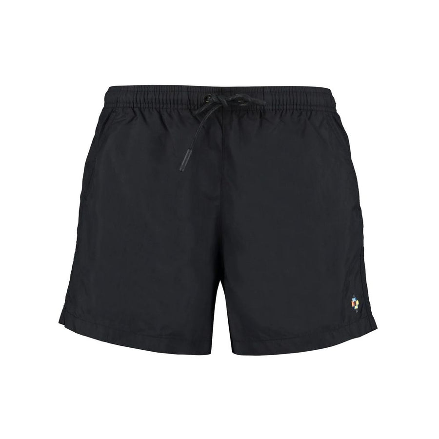 Marcelo Burlon Black Polyamide Short And Mini Shorts