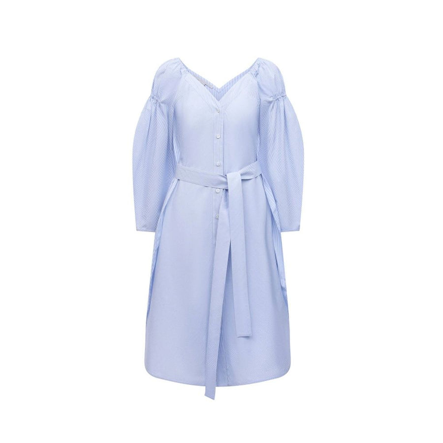 Stella McCartney Blue Cotton Casual Dress