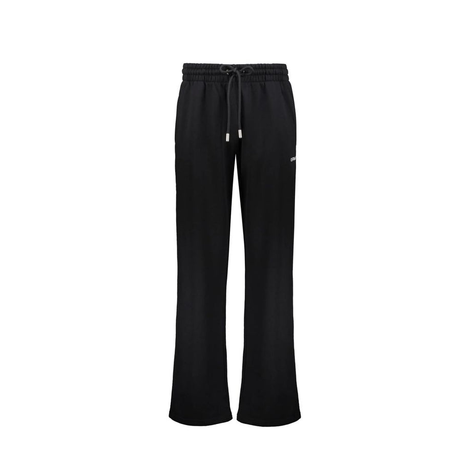 Off-White Black Cotton Casual Pants