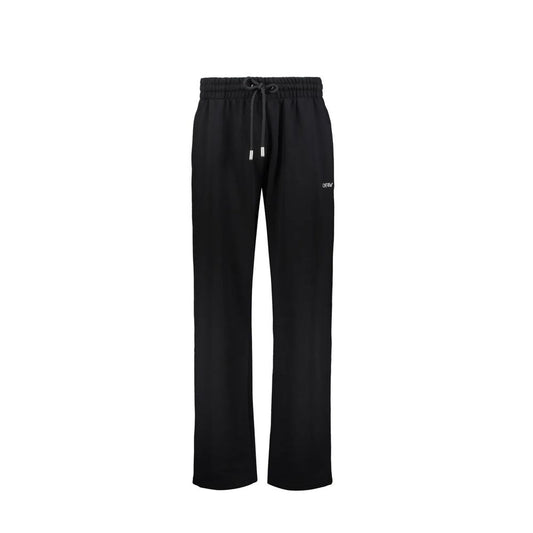 Off-White Black Cotton Athletic Pants