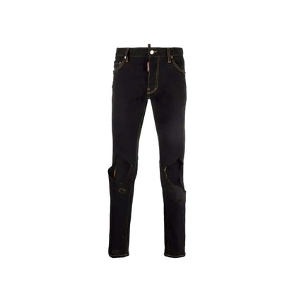 Dsquared² Black Cotton Jeans Denim