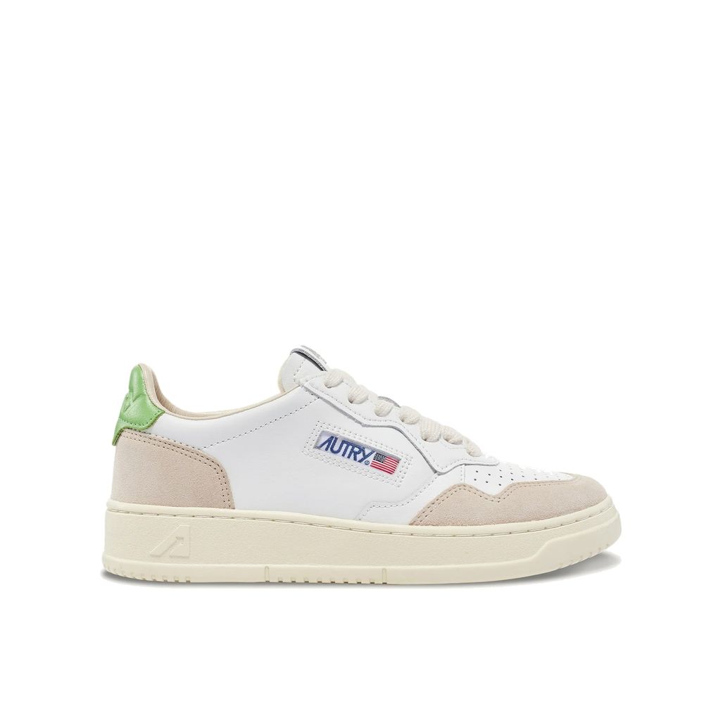 Autry White Leather Low Top Sneakers