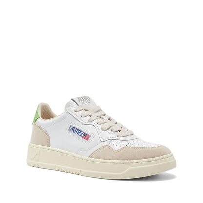 Autry White Leather Low Top Sneakers