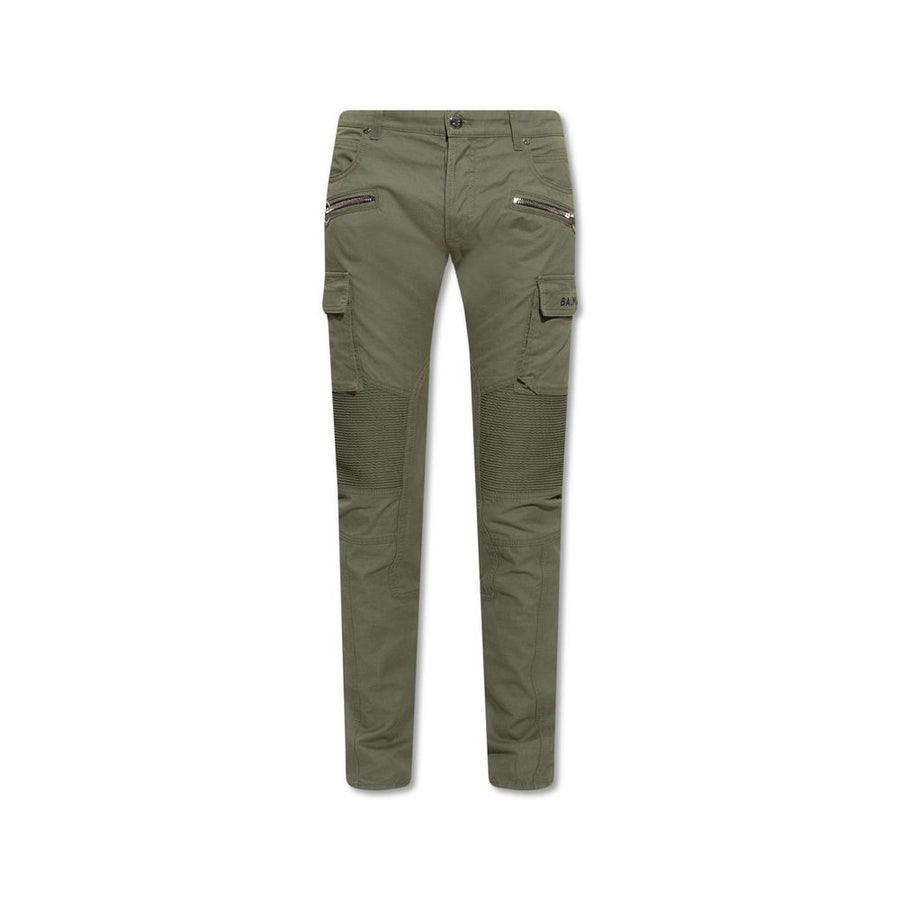 Balmain Bicolor Cotton Cargo Pants