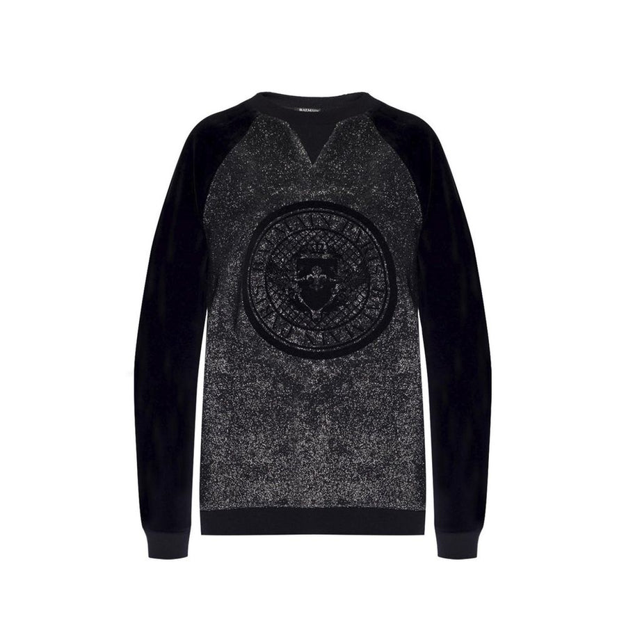 Balmain Black Elastane Sweatshirt