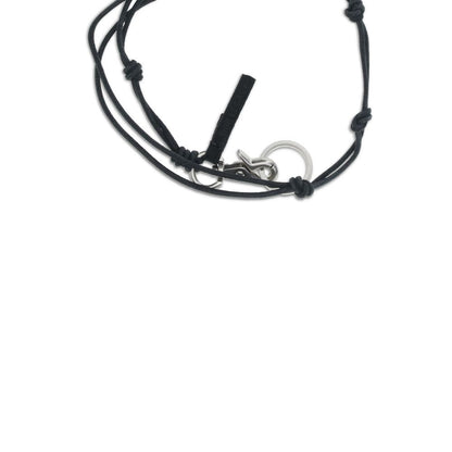 Our Legacy Black Calf Leather Bos Taurus Necklace