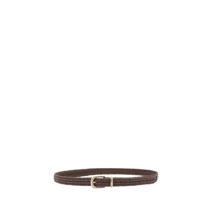 Brunello Cucinelli Brown Calf Leather Bos Taurus Regular Belt