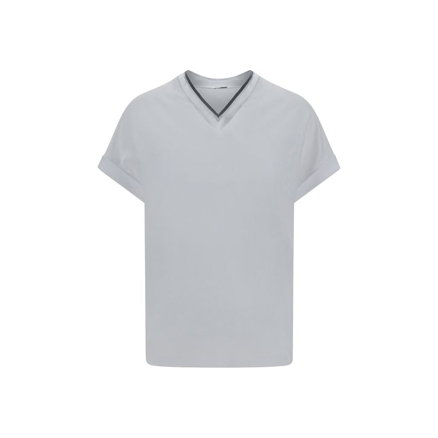 Brunello Cucinelli White Cotton T-Shirt