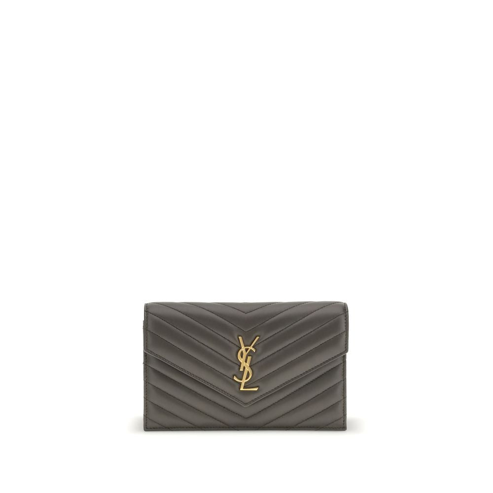 Saint Laurent Black Calf Leather Bos Taurus Wallet