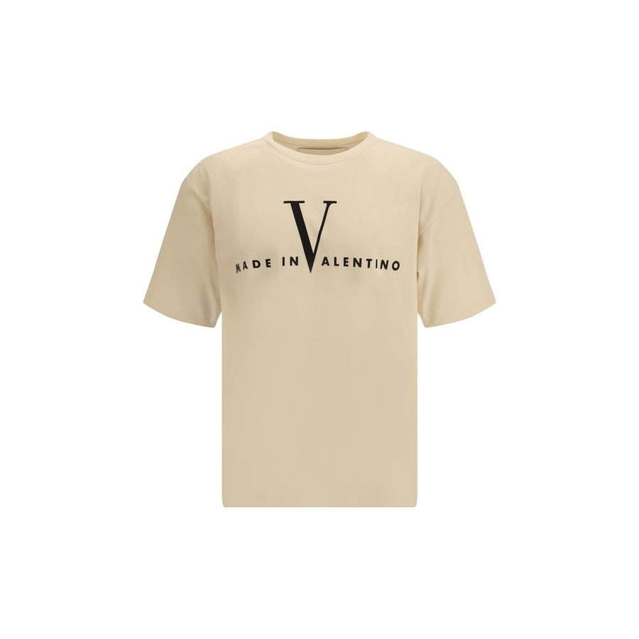Valentino Cream Cotton T-Shirt