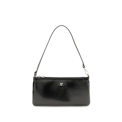 Courrèges Black Cowhide Shoulder Bag