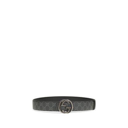 Gucci Black Calf Leather Bos Taurus Regular Belt