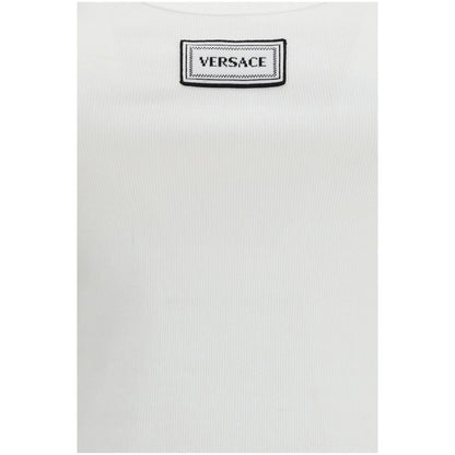 Versace White Cotton Top