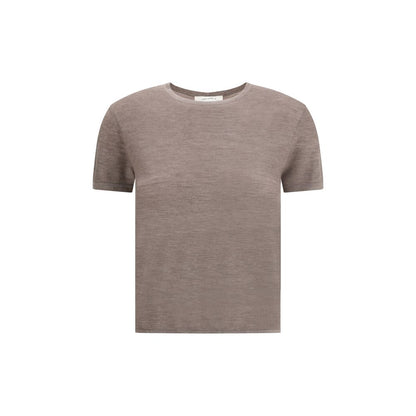 Lisa Yang Brown Cashmere T-Shirt