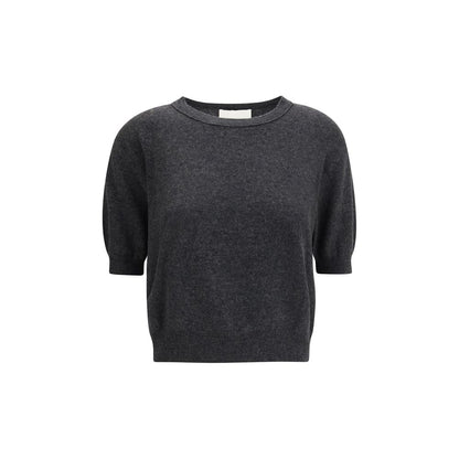 Lisa Yang Gray Fleece Wool T-Shirt