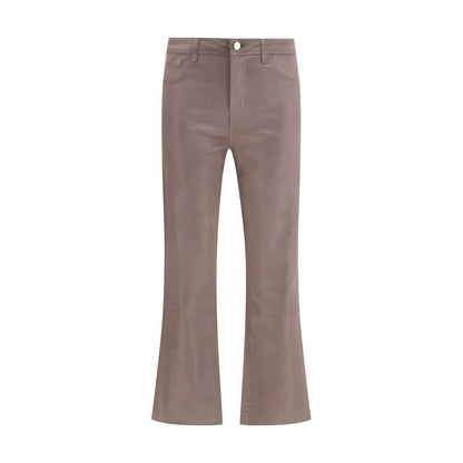 L'Agence Beige Cotton Casual Pants
