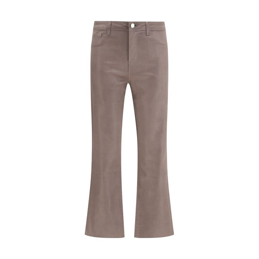 L'Agence Beige Cotton Casual Pants
