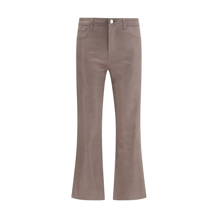 L'Agence Beige Cotton Casual Pants