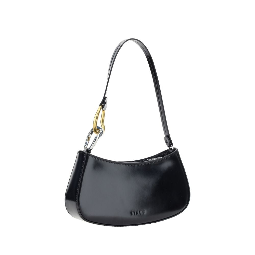 Staud Black Calf Leather Bos Taurus Shoulder Bag