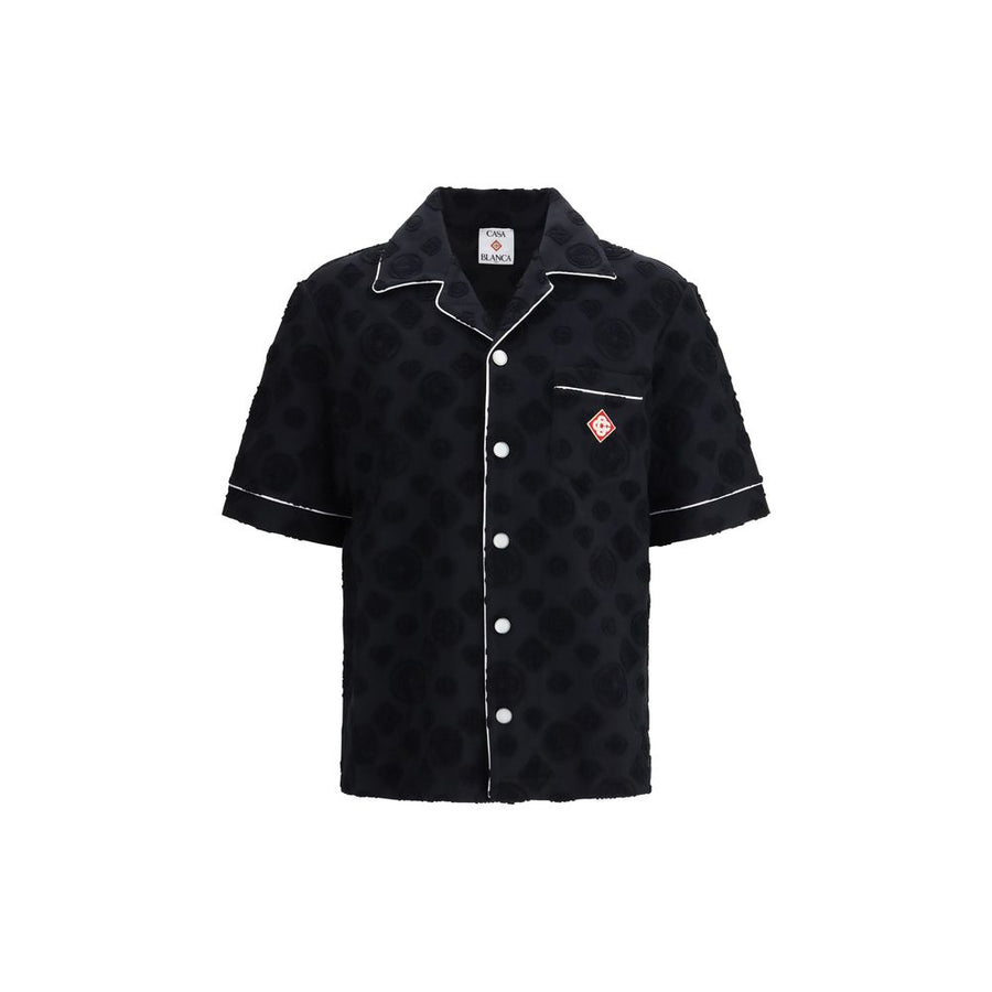 Casablanca Black Cotton Shortsleeve Shirt