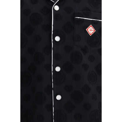 Casablanca Black Cotton Shortsleeve Shirt