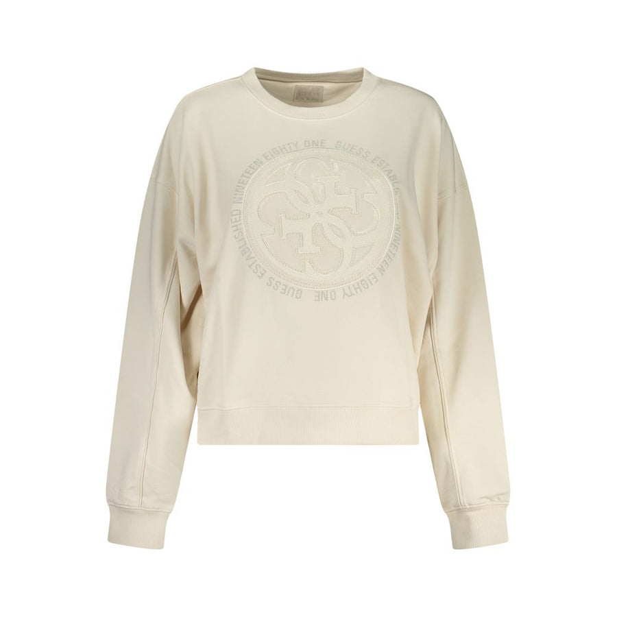 Guess Jeans White Cotton Women Sweatshirt