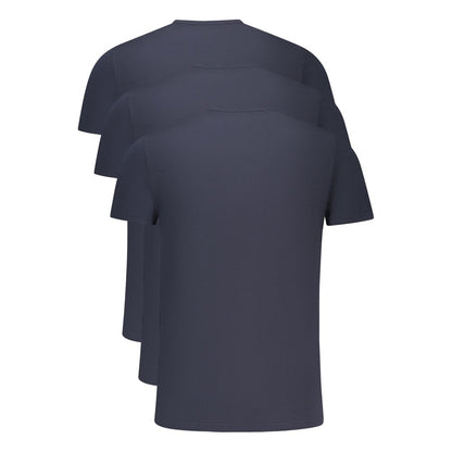 Tommy Hilfiger Blu Cotton Men T-Shirt