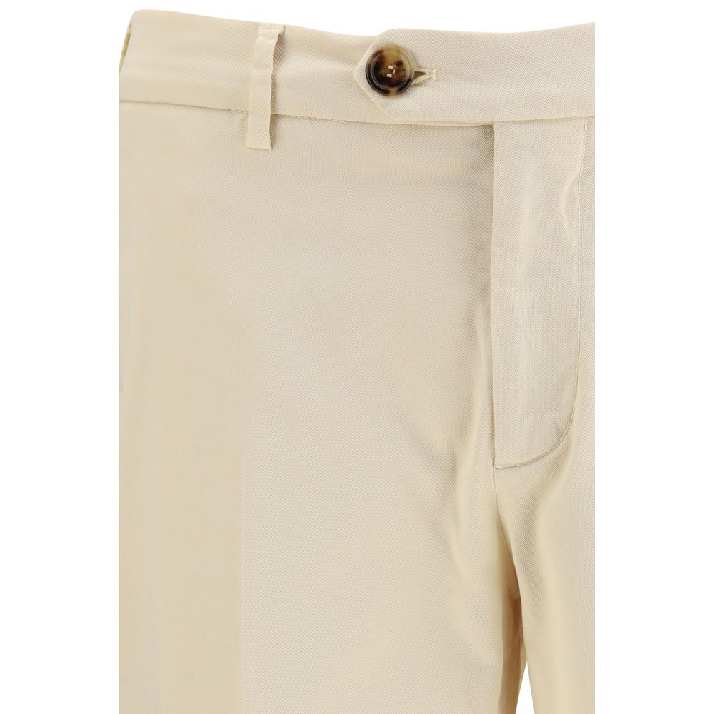 Brunello Cucinelli Beige Cotton Pants