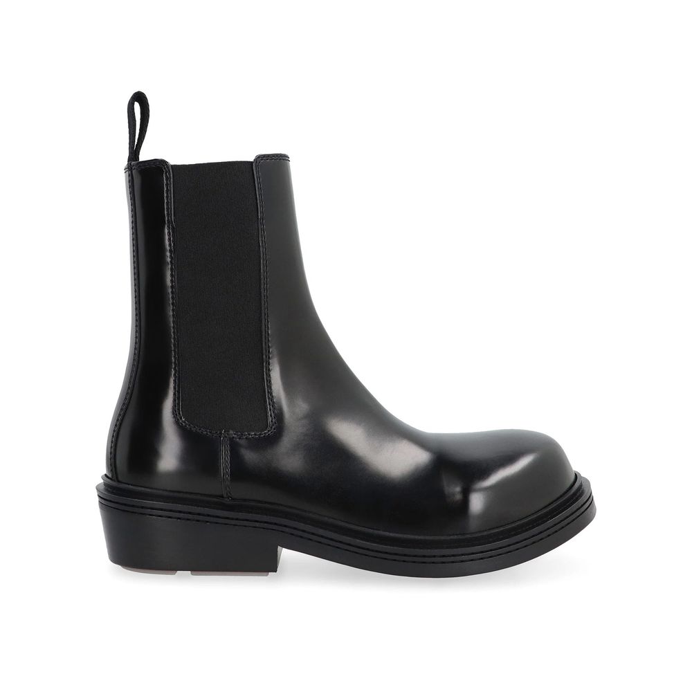 Bottega Veneta Black Calfskin Ankle Boots
