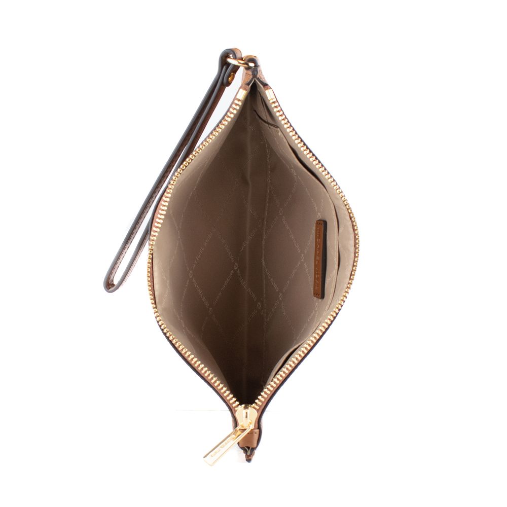 Michael Kors Brown Leather Clutch Bag