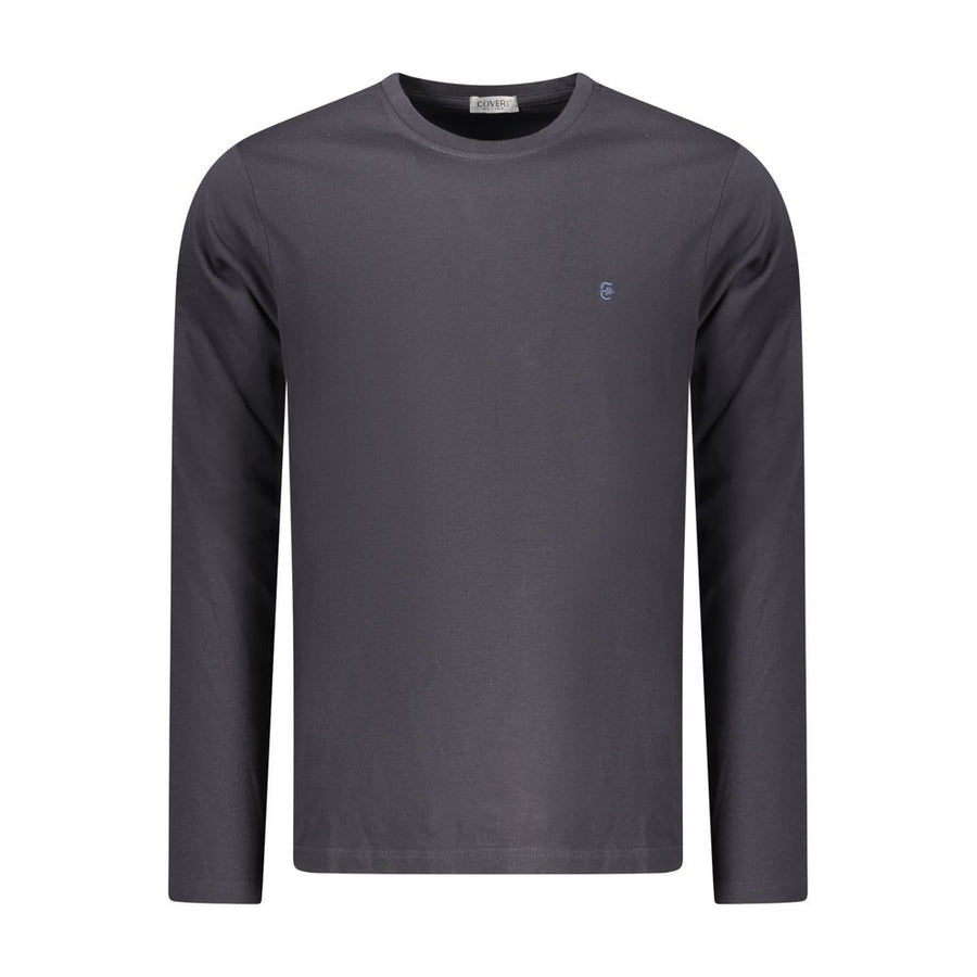 Coveri Moving Blue Cotton Men T-Shirt