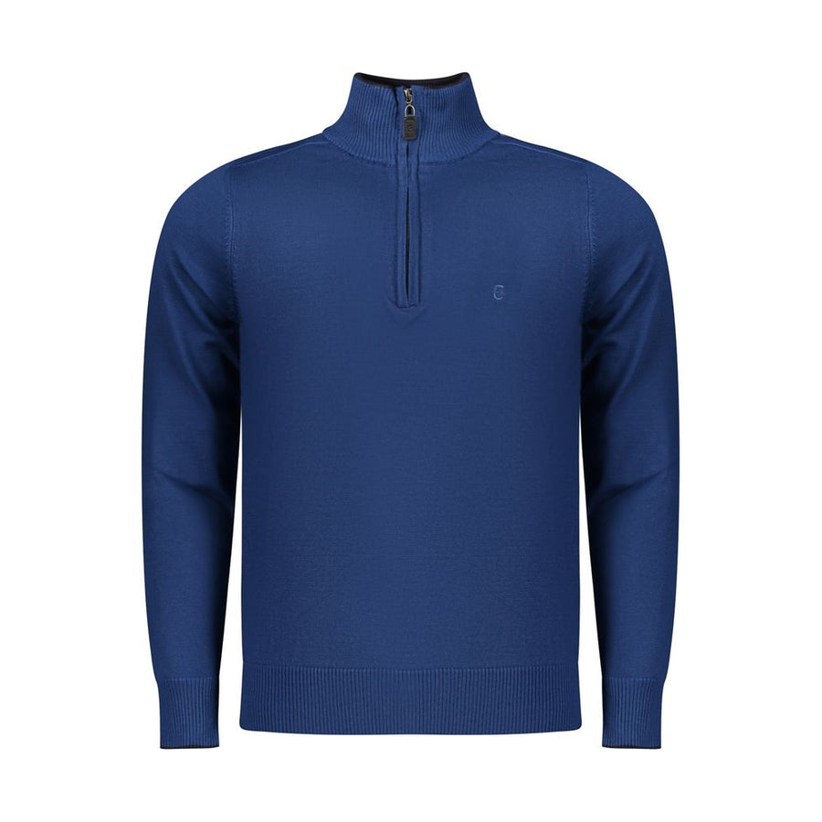 Coveri Moving Blue Viscose Men Sweater